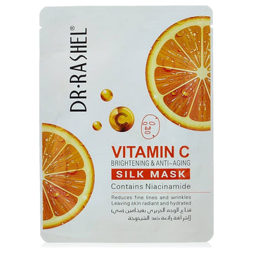 Pack of 10 - Dr. Rashel Vitamin C Brightening & Anti-Aging Silk Mask